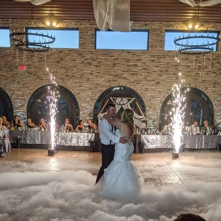 Sparkler Fountain Wedding Dance