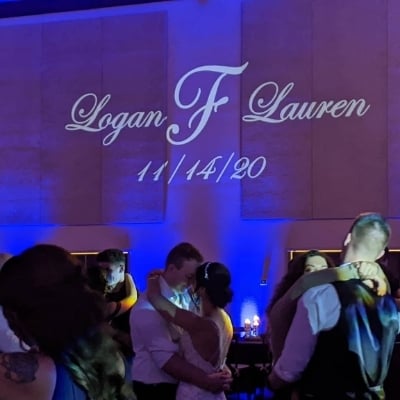 Monogram Projection for weddings and events